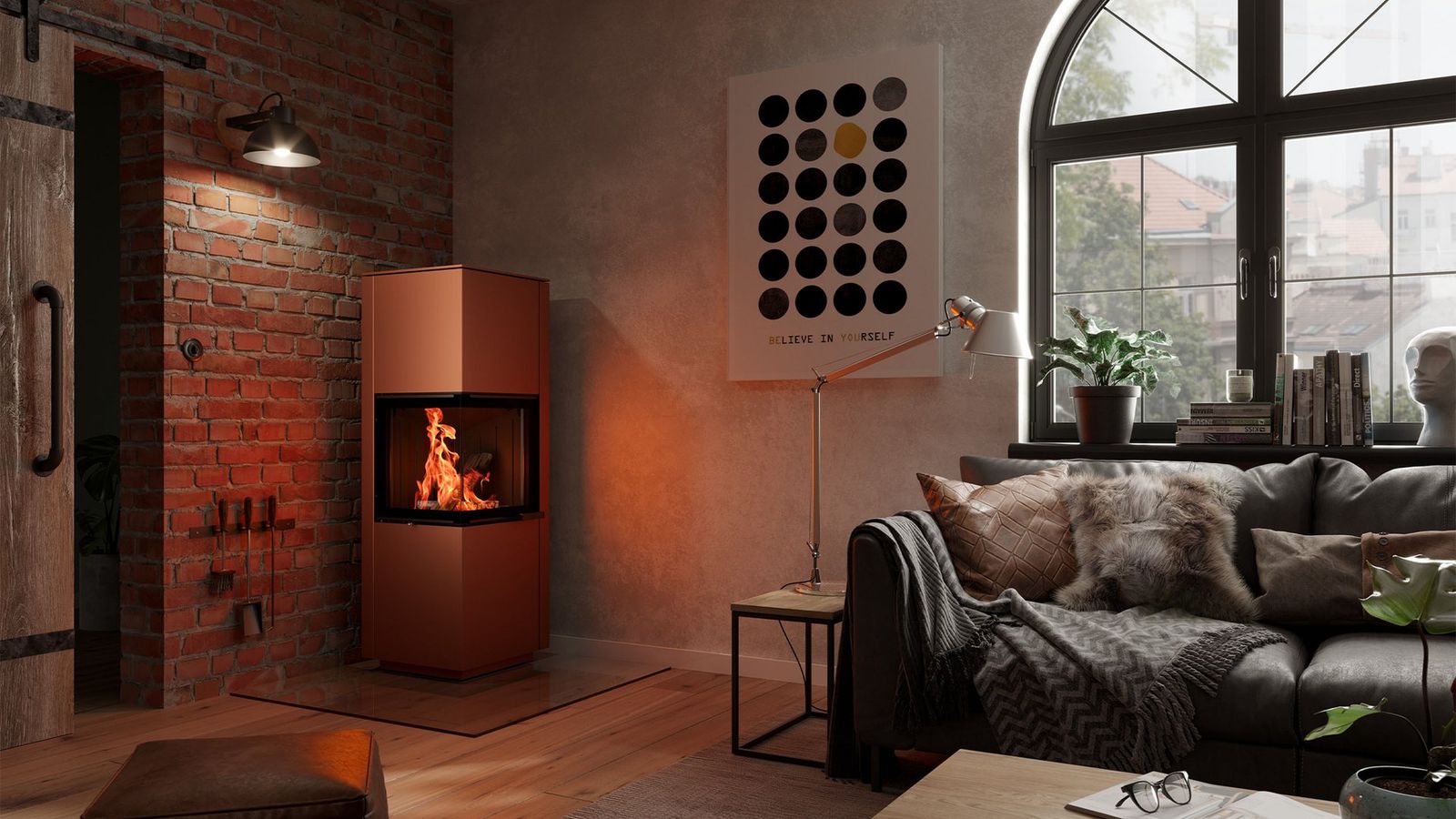 Teplovodné kachle – Spartherm Piko H2O